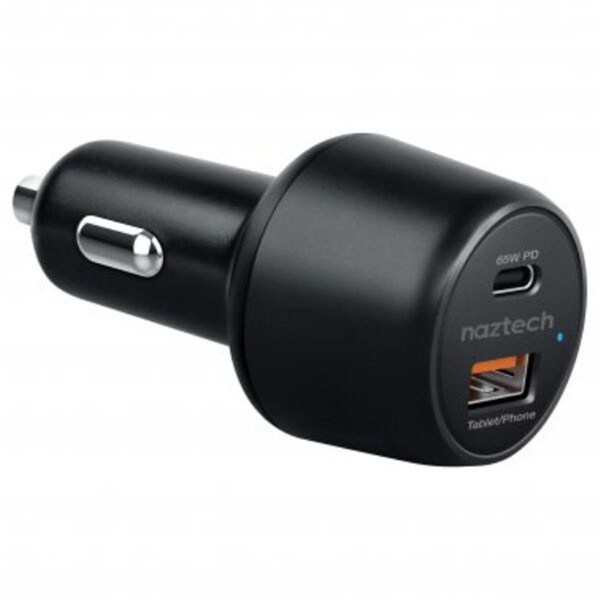 Naztech Speed Max65 PD65W Plus QC3 Car Charger, Black 15485-HYP - main